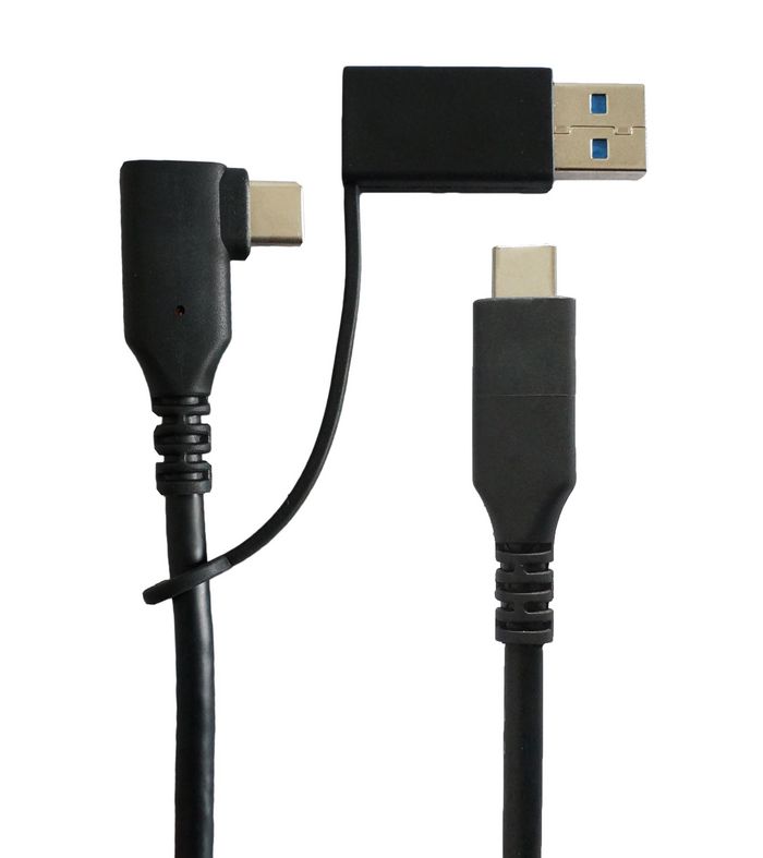 Câble USB Type C USB 3.2 Gen1 M/M 1M + Adaptateur USB A Microconnect 100W