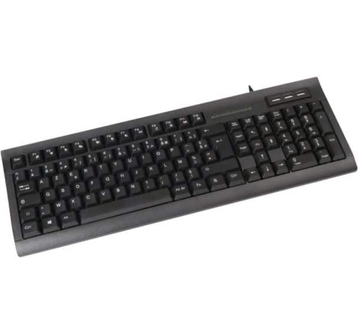[CLA093] Clavier filaire Dacomex K460U avec HUB USB Noir